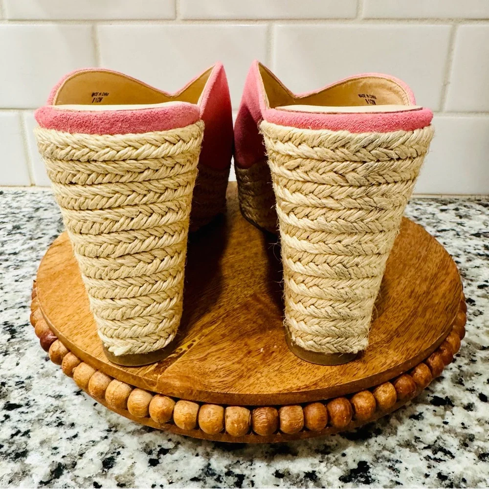Kate Spade‎ Thea Pink Suede Wedge Shoes
